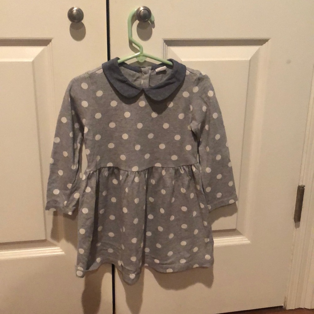 Little girl’s polka dot dress